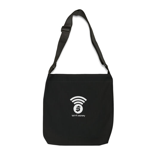 Wi-Fi Money Adjustable Tote Bag (AOP) Black